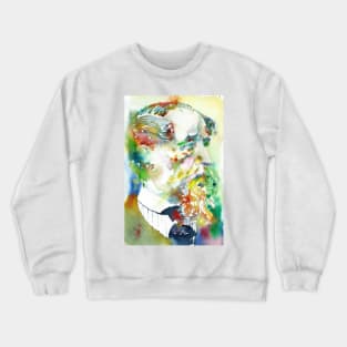 CHARLES DICKENS - watercolor portrait .2 Crewneck Sweatshirt